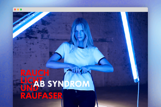 Screenshot of the interactive musicvideo Rauch Licht und Raufaser by the band AB Syndrom